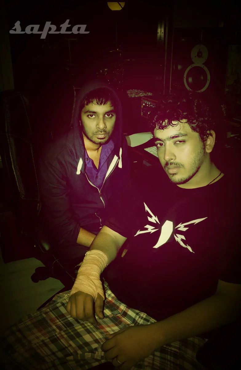 Marti Bharath in the studio